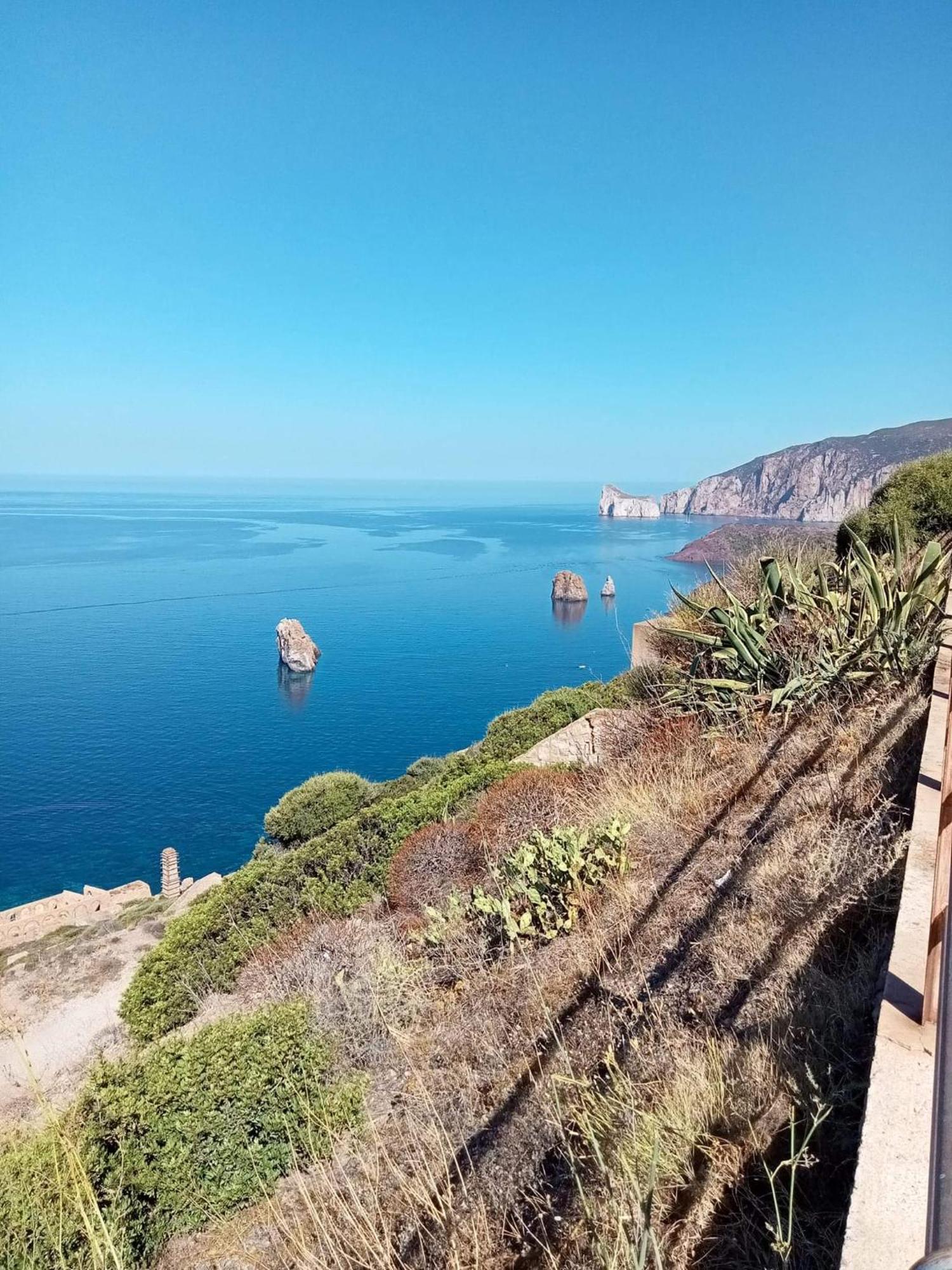 הוילה Nebida La Perla E Le Conchiglie Tanca Piras Vista Mare מראה חיצוני תמונה