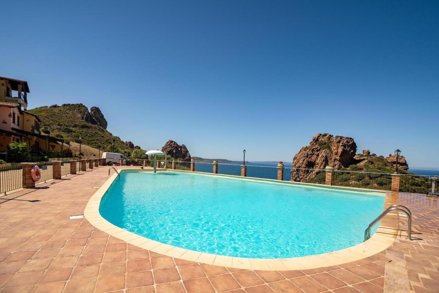 הוילה Nebida La Perla E Le Conchiglie Tanca Piras Vista Mare מראה חיצוני תמונה