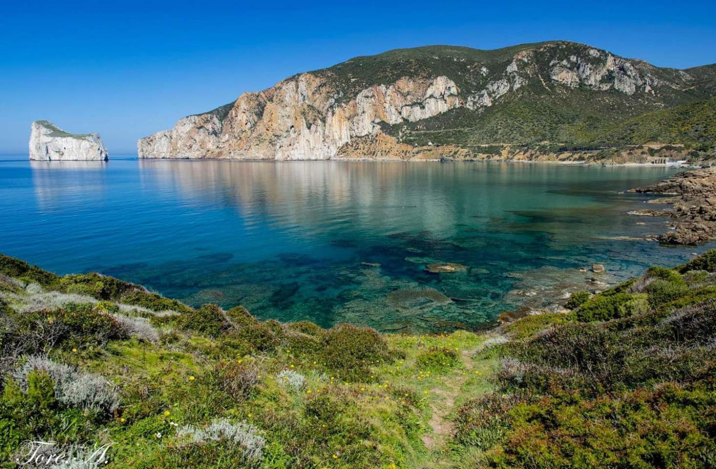 הוילה Nebida La Perla E Le Conchiglie Tanca Piras Vista Mare מראה חיצוני תמונה